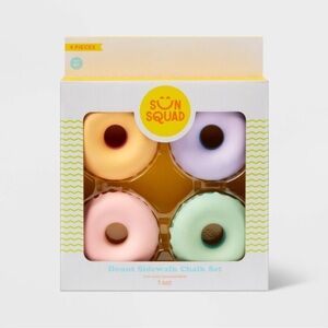 Donut Sidewalk Chalk 4ct - Sun Squad™: Outdoor Toy for Kids 4+ NEW in box